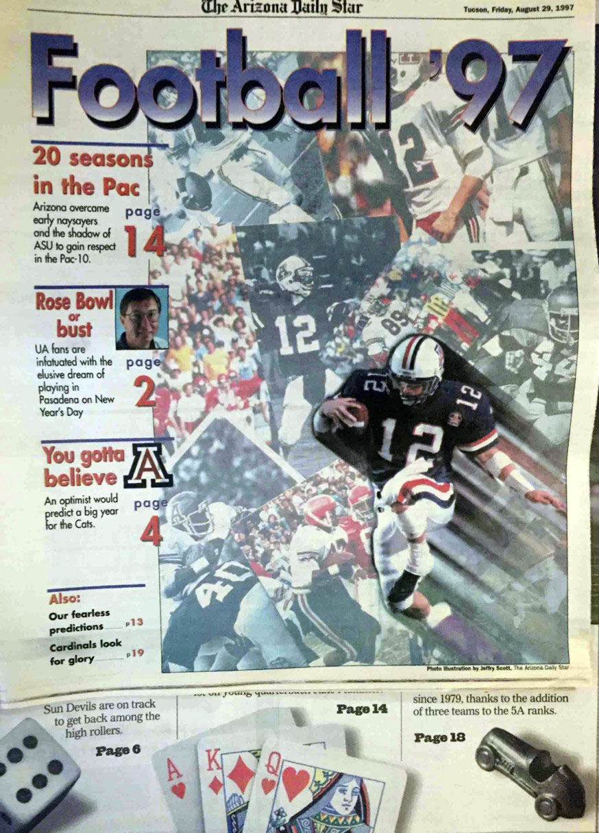 College football special section cover